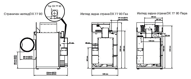 ПРОМИШЛЕНИ СУШИЛНИ МАШИНИ DX 77