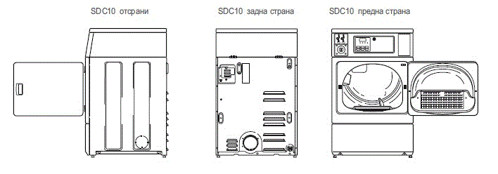 Професионална сушилна машина с монетен апарат SDC 10